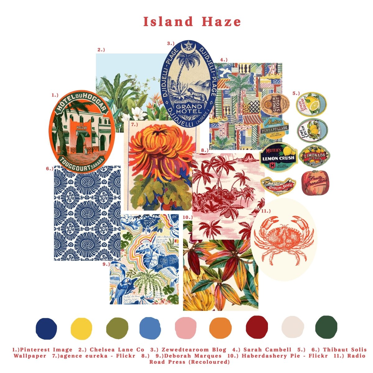 Island Haze – Procreate Colour Palette (Digital Download) - FlourishCo.