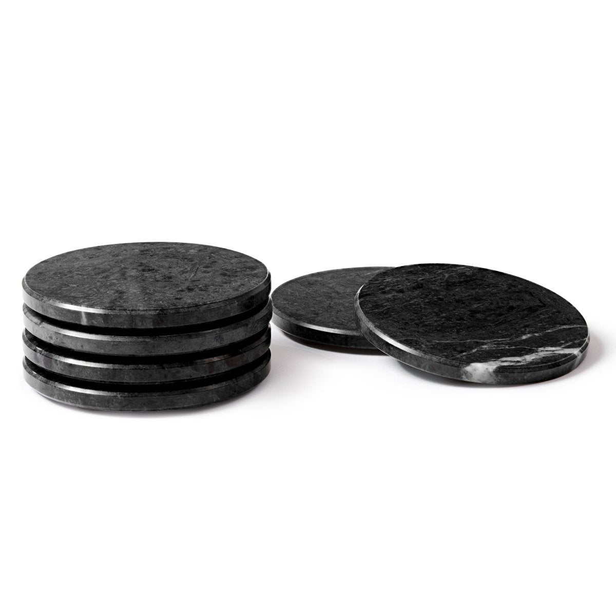 Round Marble Coasters - Pack of Six - FlourishCo.
