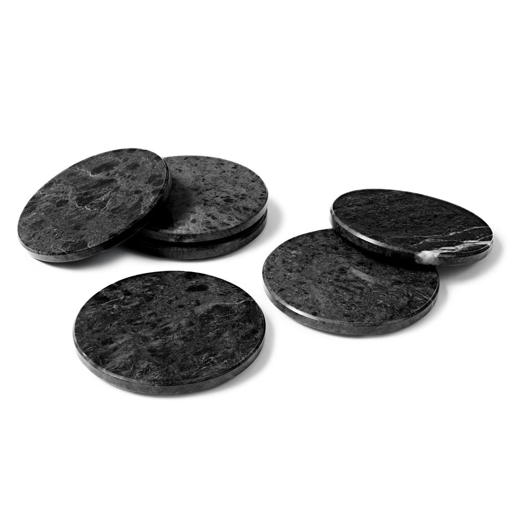Round Marble Coasters - Pack of Six - FlourishCo.