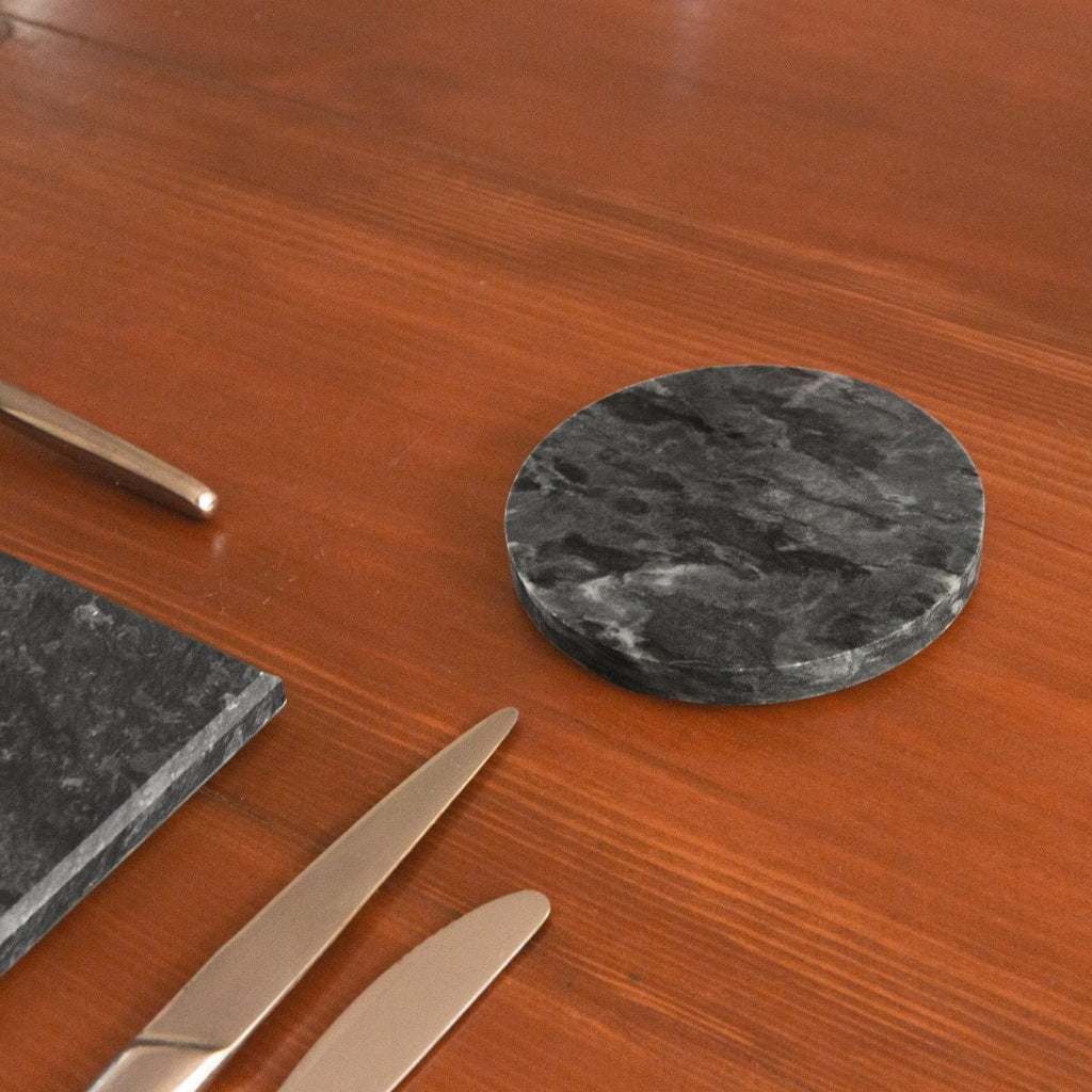 Round Marble Coasters - Pack of Six - FlourishCo.
