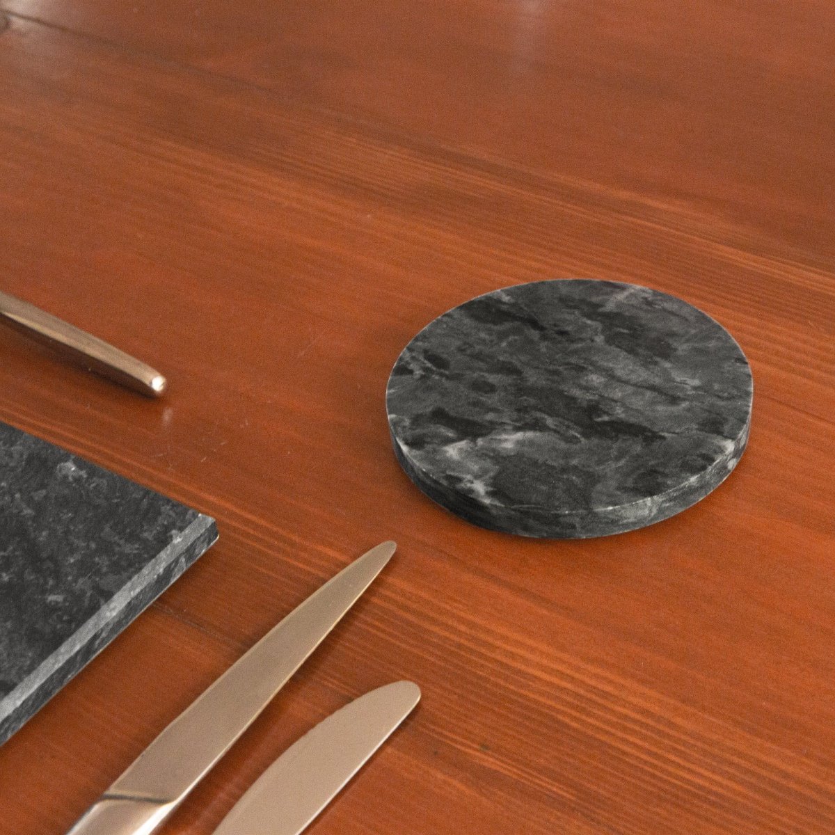 Round Marble Coasters - Pack of Six - FlourishCo.